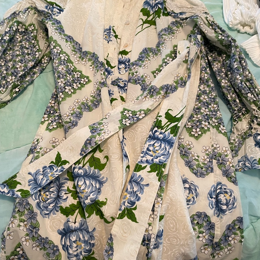 Tory Burch Cream Floral Dress